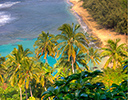 View of Coastline Na Pali Coast State Wilderness Park, Kauai Hawaii