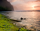 View of Na Pali Coastline for Haena State Park Kauai, Hawaii