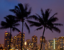 Evening light Honolulu, Oahu Hawaii