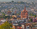 San Miguel de Allende, Mexico city overview
