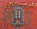 Colorful windows in San Miguel de Allende, Mexico