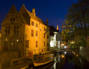 Canals in Evening Bruges, Belgium