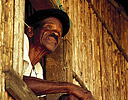 Older Gentleman in window Pacific Coast Panama