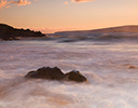 Surf movement evening light Wailea Beach Maui, Hawaii